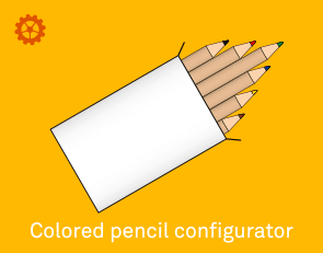 graphic for the colored pencil configuration tool