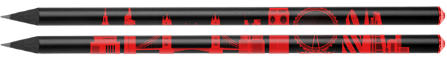 Swarovski pencil with screen all-round print