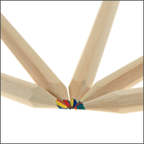 Rainbow pencils with 4 colored lead | Reidinger.de
