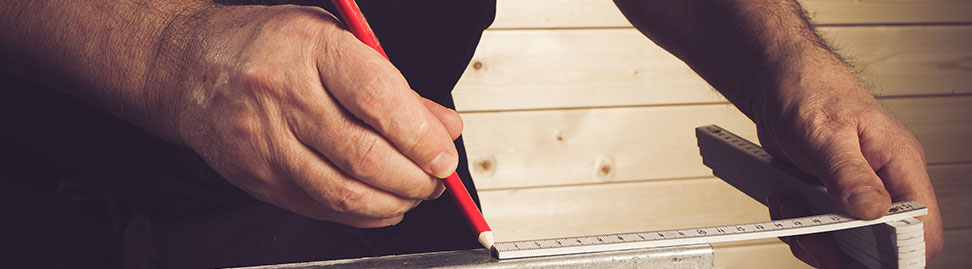 Craftsman marking metal with a multigraph lead pencil