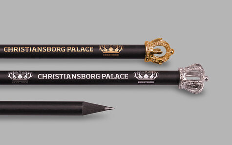 Crown pencils in gold and silver