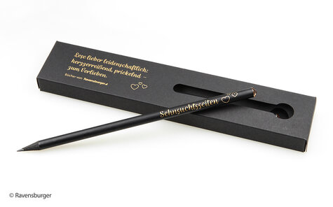Crystal pencil in exclusive single packaging, golden imprint