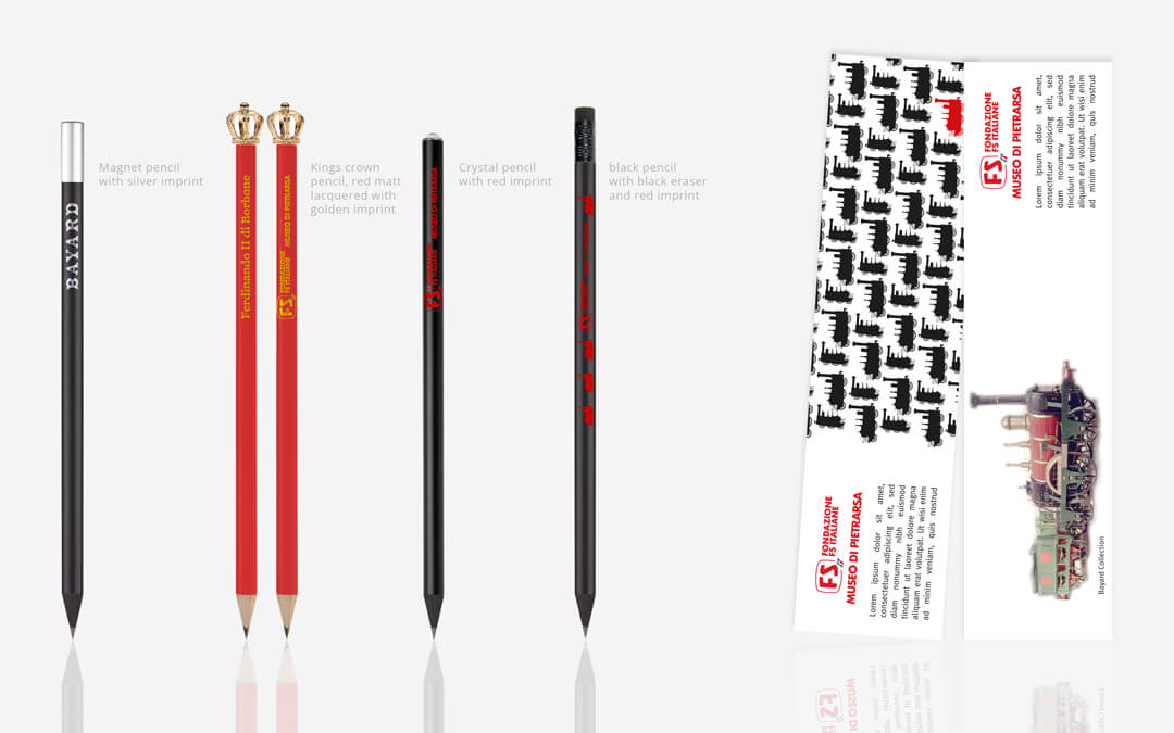 simulation bookmark packaging locomotive with different pencils