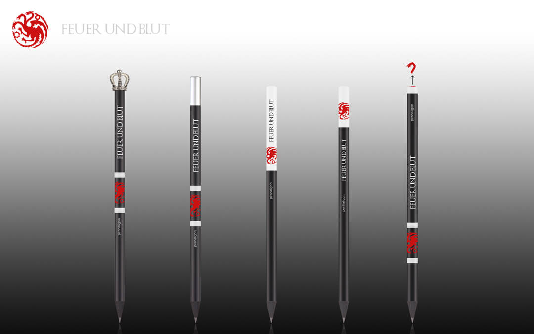 simulation black dyed pencils with different printing options