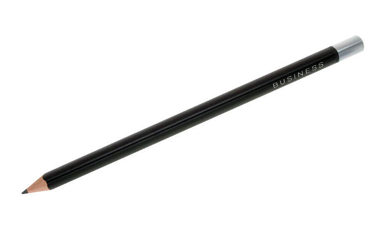 elegant black lacquered XXL pencil with imprint