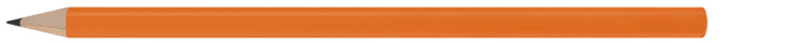 orange lacquered round pencil