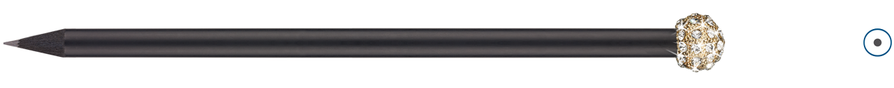 Glamour Bleistift mit goldener Kugel und schwarz matten Bleistift | Reidinger.de Glamour Bleistift mit goldener Kugel und schwarz matten Bleistift