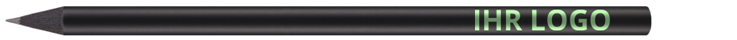 schwarz durchgefärbter runder Bleistift