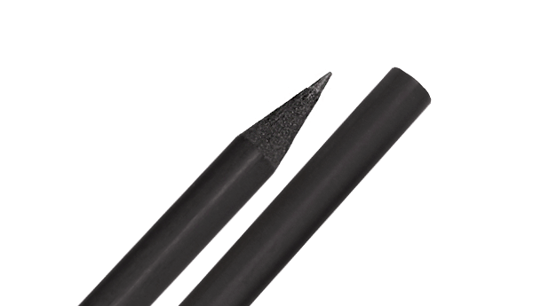 black dyed pencils