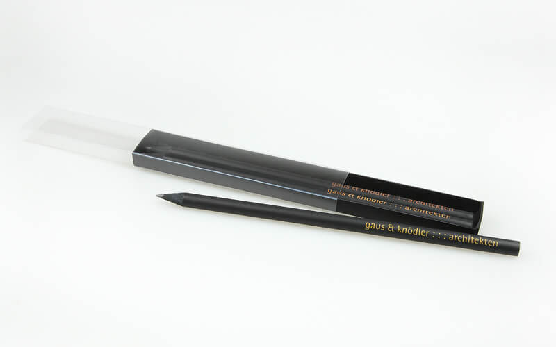 black matt lacquered pencil in sliding box