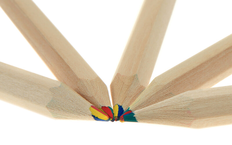 Jumbo rainbow pencil leads