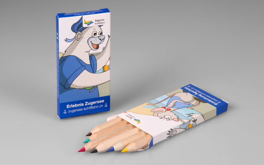 colored pencil 6 pcs set with hexagonal colored pencils