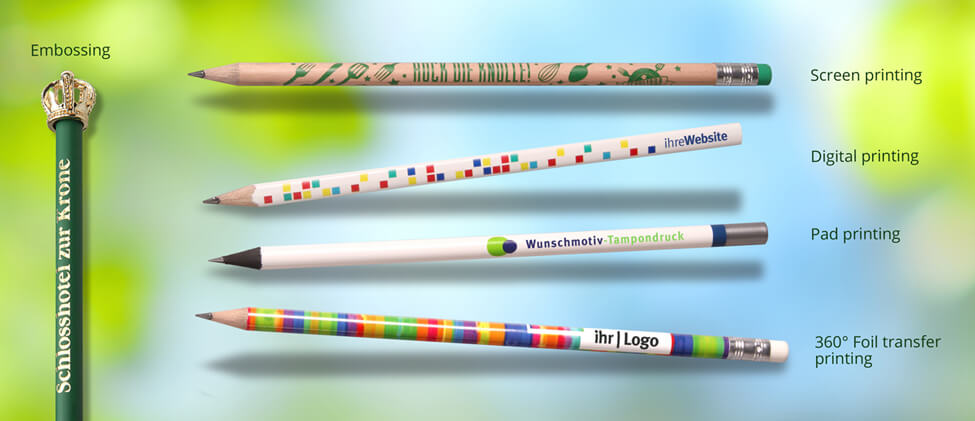 pencil with promotional printing