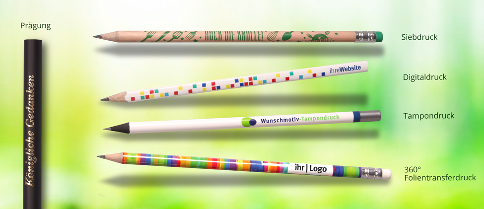 Bleistifte mit Werbeaufdruck