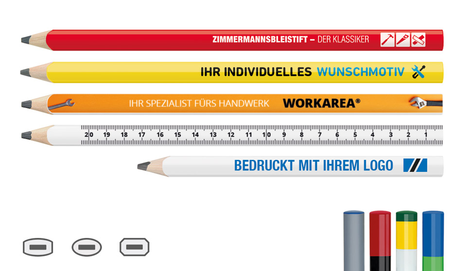 example of different carpenter pencil designs