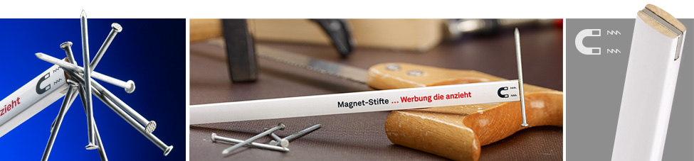 Zimmermannsbleistift mit Magnet 10 Stück Bleistift Stift Werbung Magnetstift