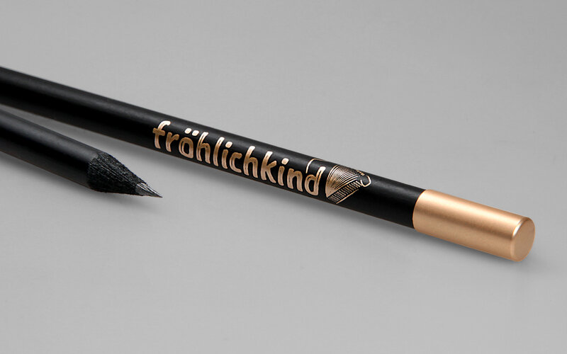 golden cap on Magnetic-pencil with golden imprint