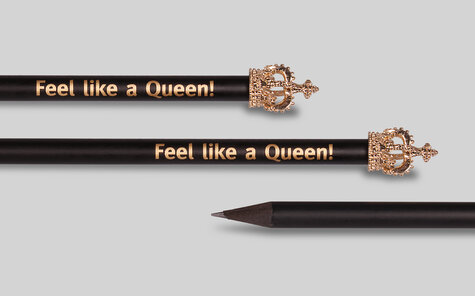 Royal pencil with duke crown and golden imprint