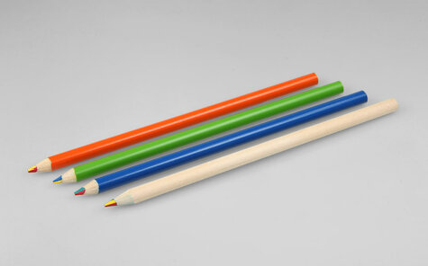 Rainbow pencils nature and lacquered