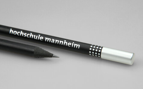 silver imprint and silver metal cap on Magnetic pencil
