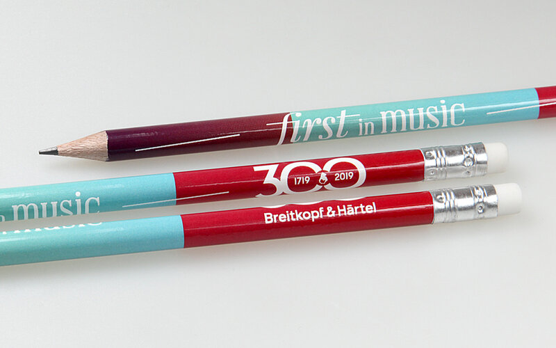 pencil imprinted with foil transfer printing