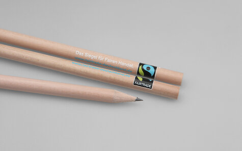 round natural pencil with multicolored screen printing