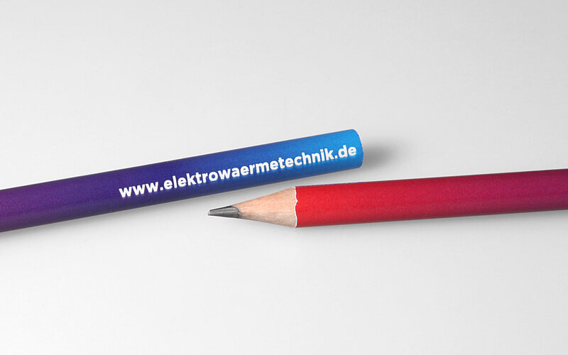 gradient foil transfer printing and white logo