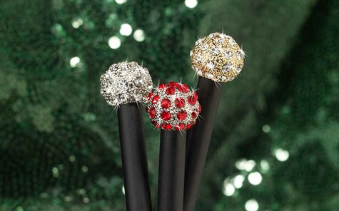 3 different colors of the Glamour pencil metal balls | Reidinger.de