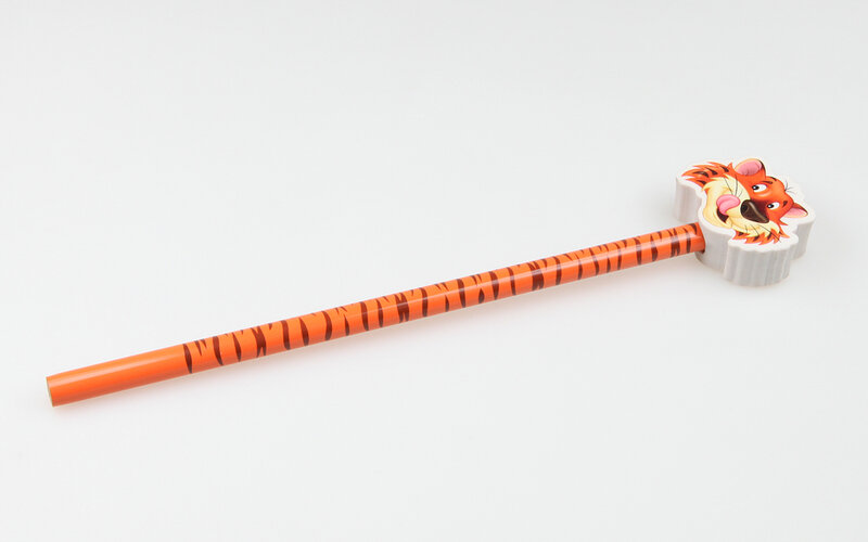 eraser shape: special production of a tiger head