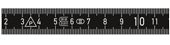 graphic folding rule scale